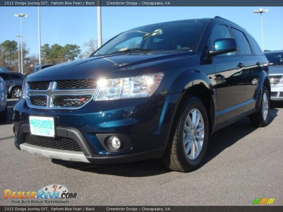 2013 Dodge Journey SXT Fathom Blue Pearl / Black Photo #1