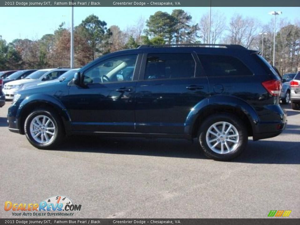 2013 Dodge Journey SXT Fathom Blue Pearl / Black Photo #3