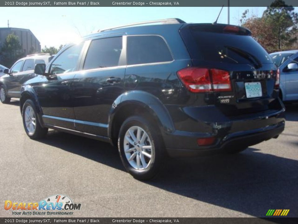 2013 Dodge Journey SXT Fathom Blue Pearl / Black Photo #4