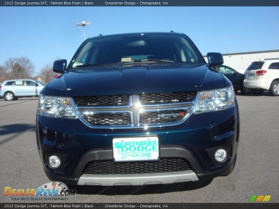 2013 Dodge Journey SXT Fathom Blue Pearl / Black Photo #6