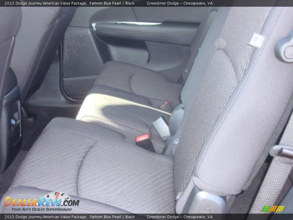2013 Dodge Journey American Value Package Fathom Blue Pearl / Black Photo #7