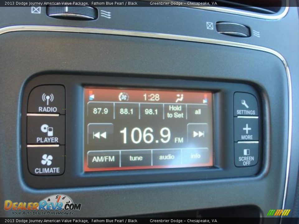 2013 Dodge Journey American Value Package Fathom Blue Pearl / Black Photo #9
