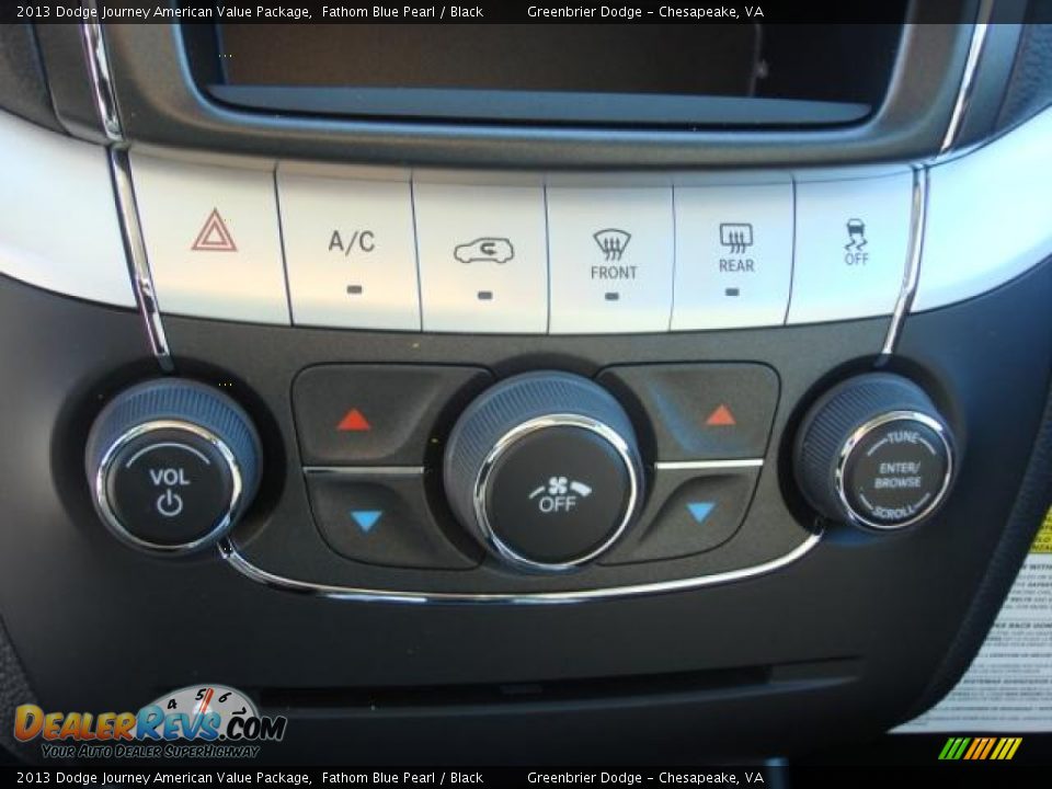 2013 Dodge Journey American Value Package Fathom Blue Pearl / Black Photo #10