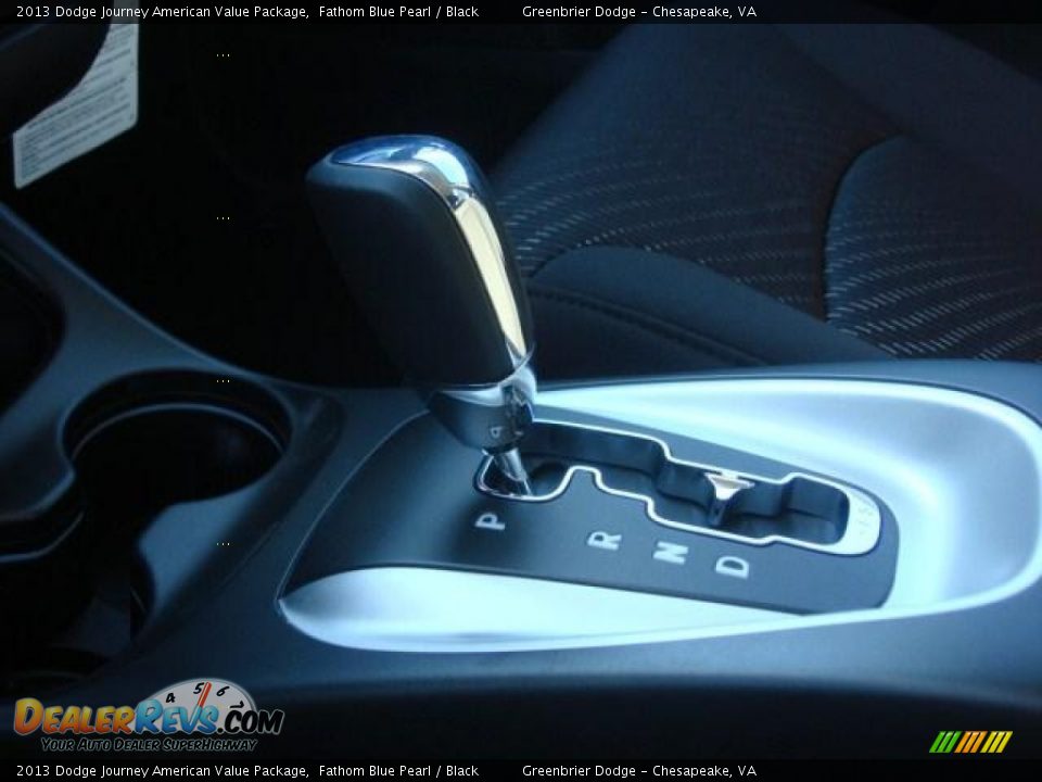 2013 Dodge Journey American Value Package Fathom Blue Pearl / Black Photo #11