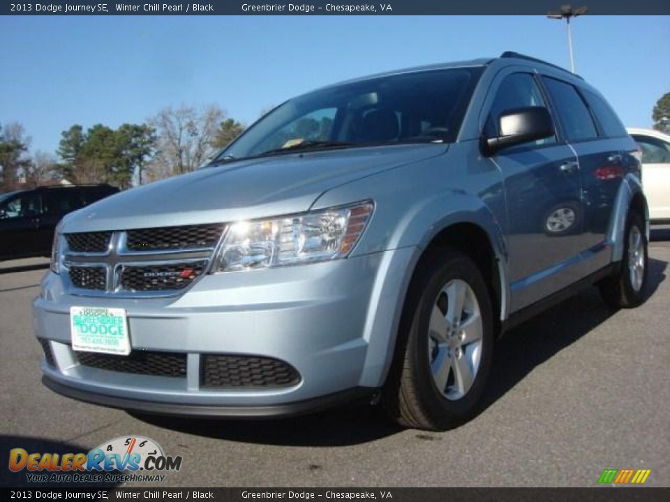 2013 Dodge Journey SE Winter Chill Pearl / Black Photo #1