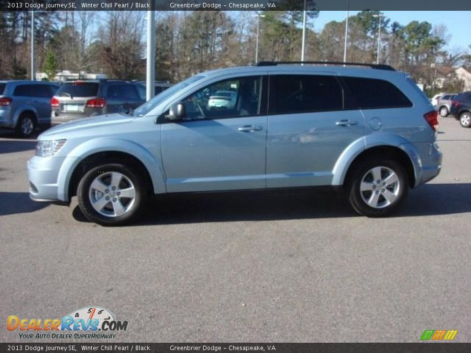 2013 Dodge Journey SE Winter Chill Pearl / Black Photo #3