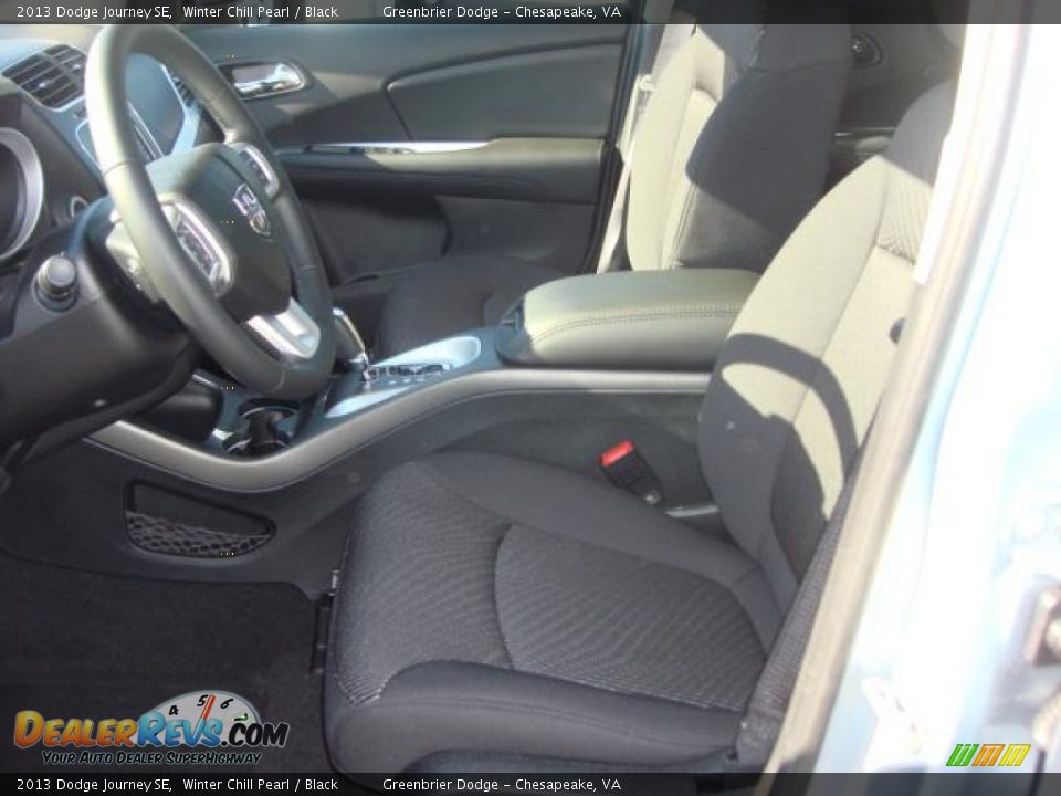 2013 Dodge Journey SE Winter Chill Pearl / Black Photo #6