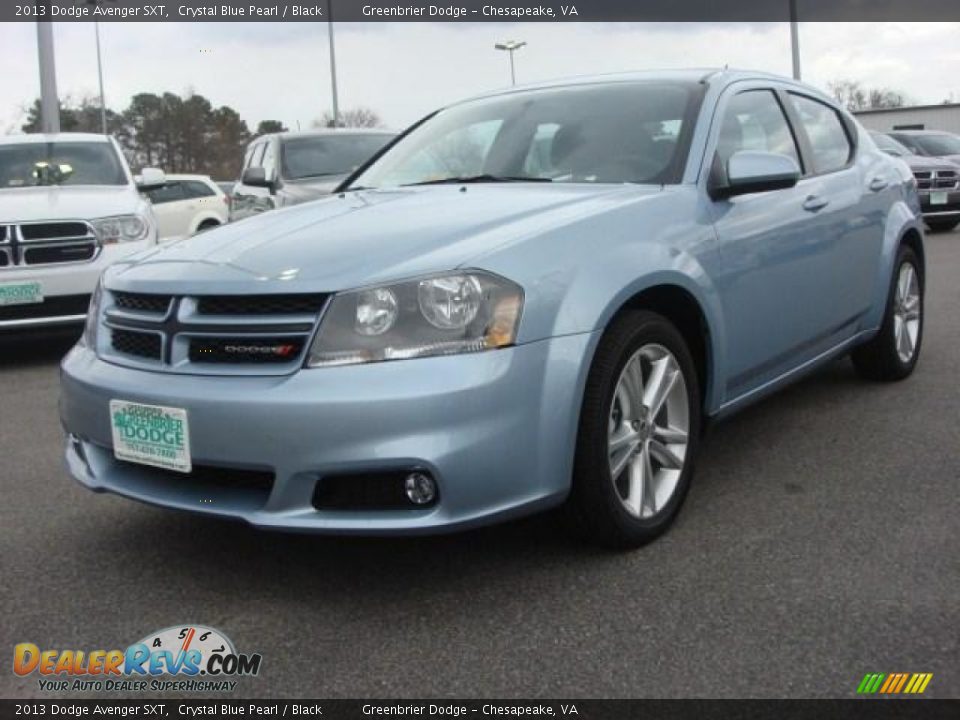 2013 Dodge Avenger SXT Crystal Blue Pearl / Black Photo #1