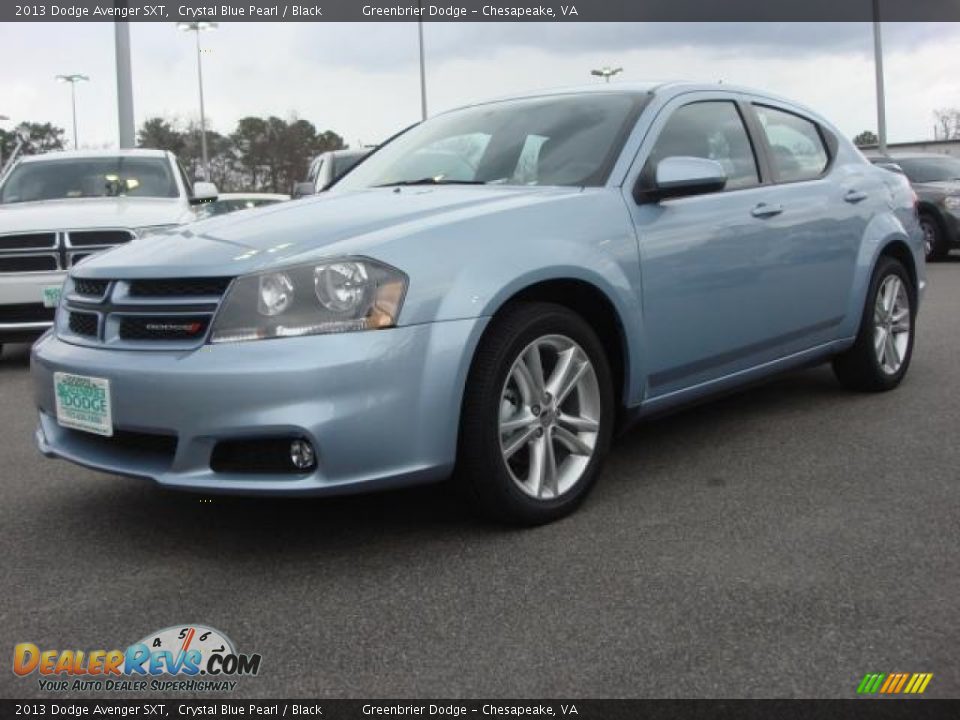 2013 Dodge Avenger SXT Crystal Blue Pearl / Black Photo #2