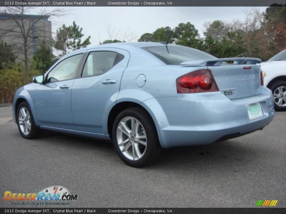 2013 Dodge Avenger SXT Crystal Blue Pearl / Black Photo #3