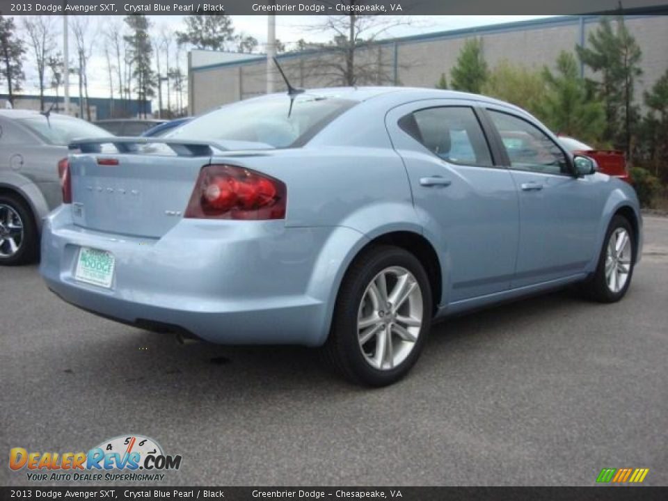 2013 Dodge Avenger SXT Crystal Blue Pearl / Black Photo #4