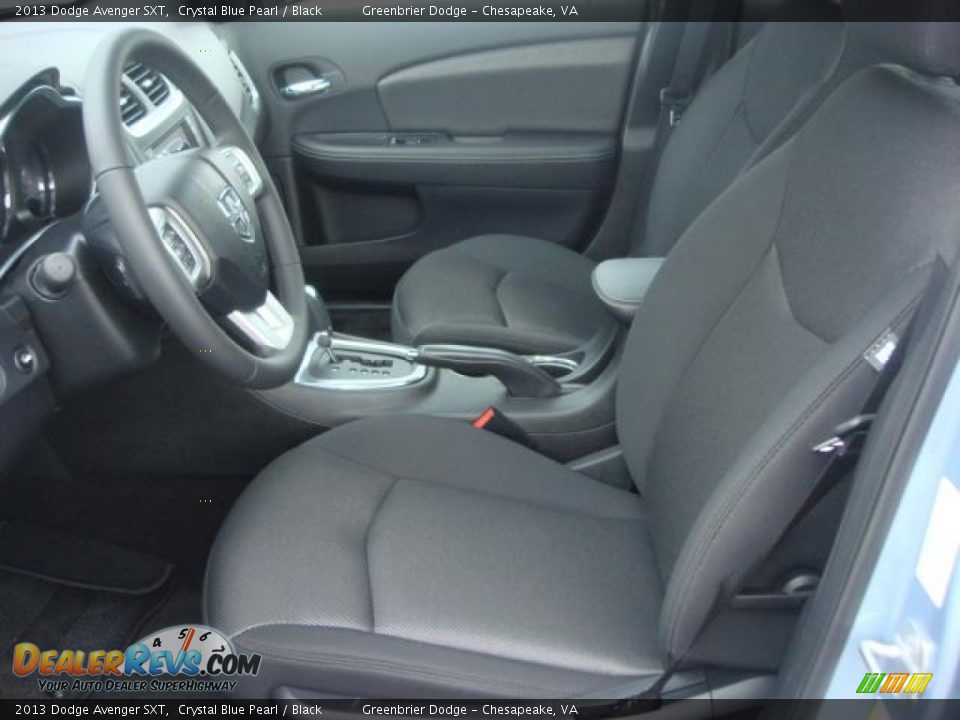 Black Interior - 2013 Dodge Avenger SXT Photo #8