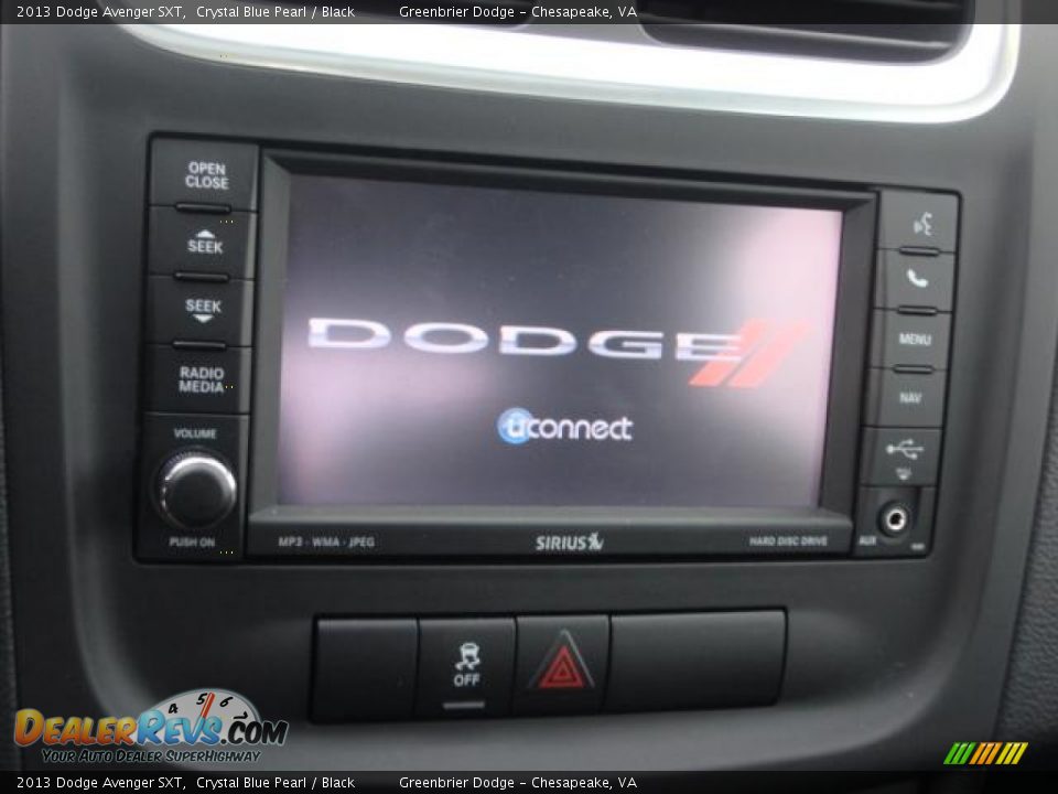 2013 Dodge Avenger SXT Crystal Blue Pearl / Black Photo #11