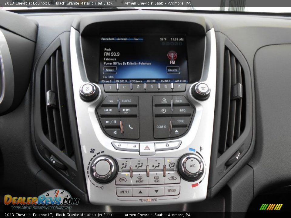 2013 Chevrolet Equinox LT Black Granite Metallic / Jet Black Photo #12