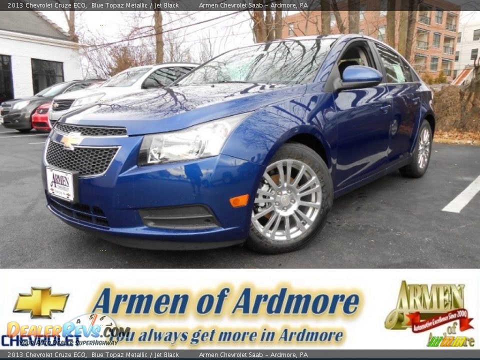 2013 Chevrolet Cruze ECO Blue Topaz Metallic / Jet Black Photo #1