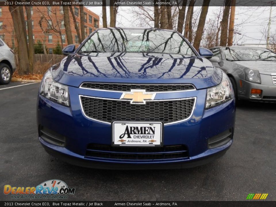 2013 Chevrolet Cruze ECO Blue Topaz Metallic / Jet Black Photo #2