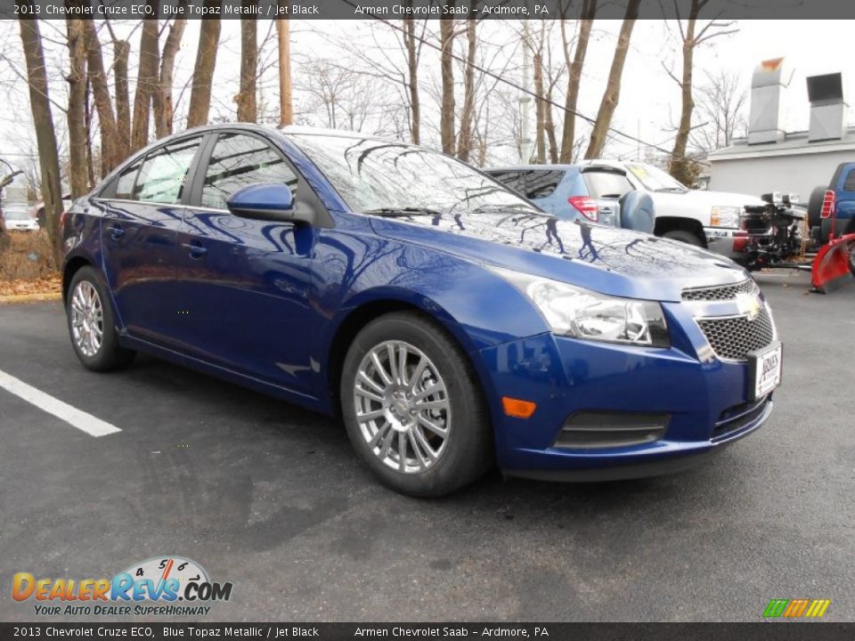 2013 Chevrolet Cruze ECO Blue Topaz Metallic / Jet Black Photo #3