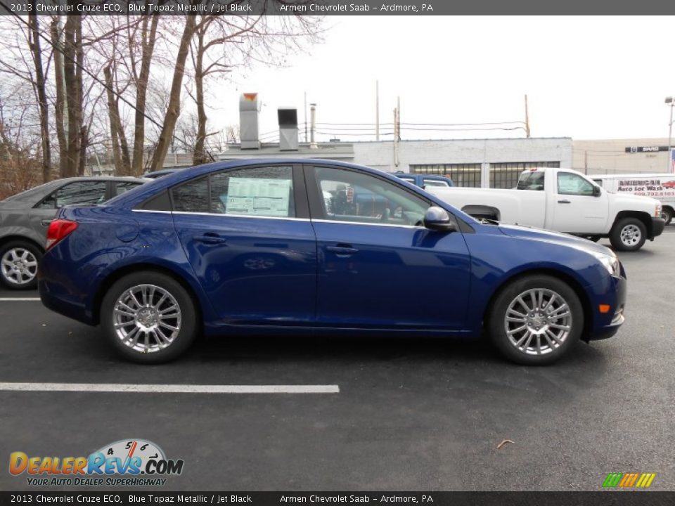 2013 Chevrolet Cruze ECO Blue Topaz Metallic / Jet Black Photo #4