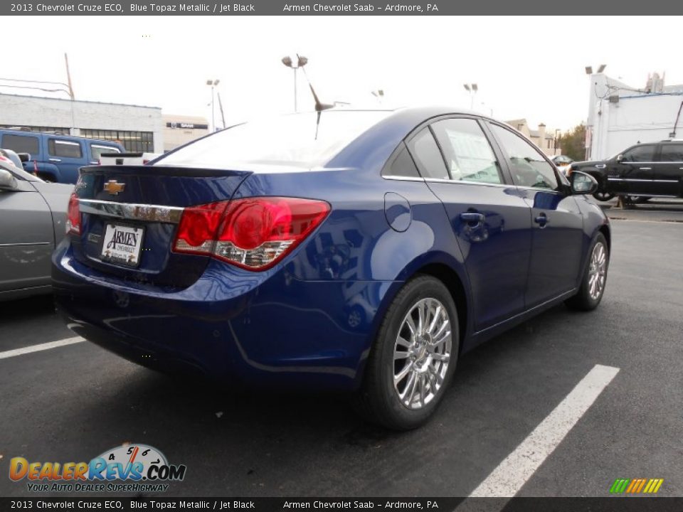 2013 Chevrolet Cruze ECO Blue Topaz Metallic / Jet Black Photo #5