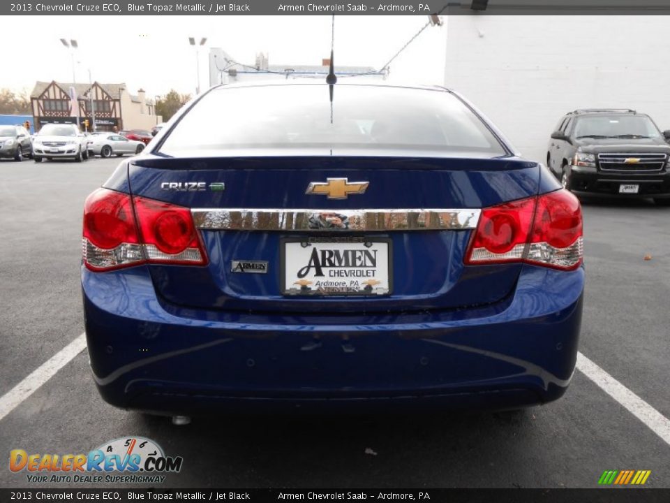 2013 Chevrolet Cruze ECO Blue Topaz Metallic / Jet Black Photo #6