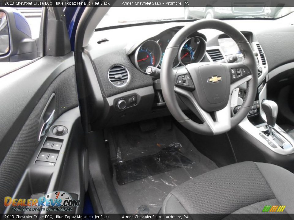 2013 Chevrolet Cruze ECO Blue Topaz Metallic / Jet Black Photo #7