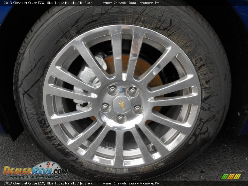 2013 Chevrolet Cruze ECO Blue Topaz Metallic / Jet Black Photo #11