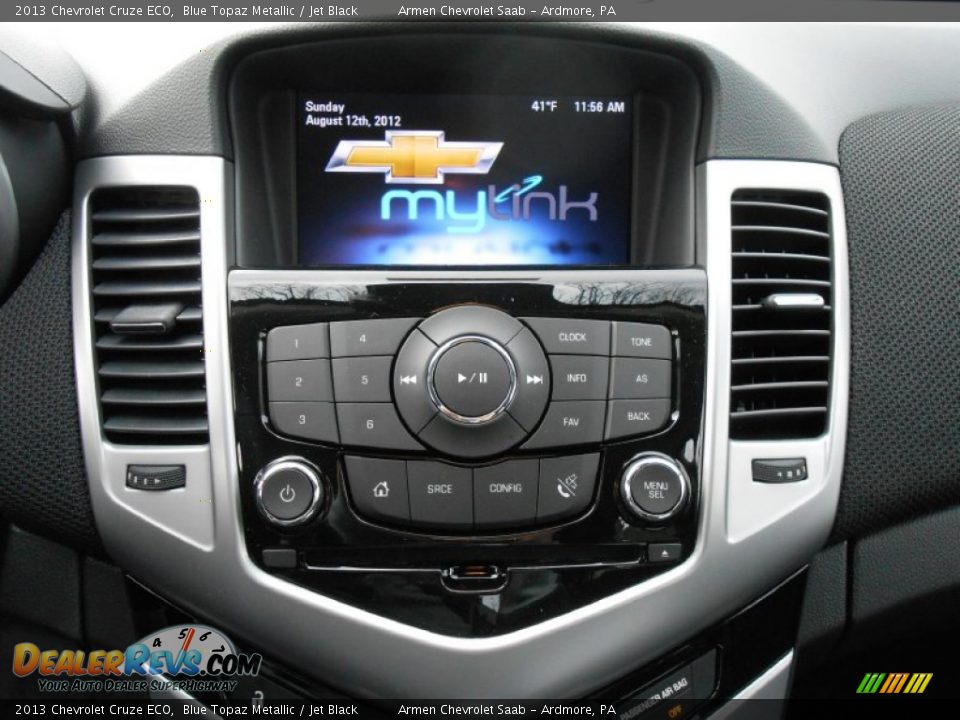 2013 Chevrolet Cruze ECO Blue Topaz Metallic / Jet Black Photo #12