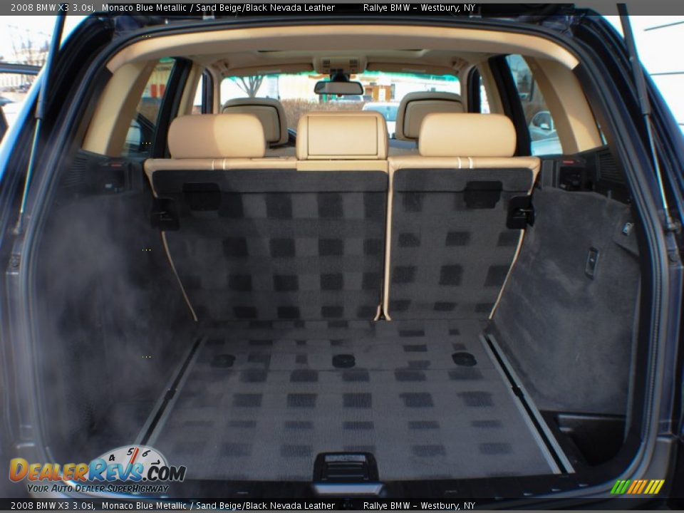 2008 BMW X3 3.0si Monaco Blue Metallic / Sand Beige/Black Nevada Leather Photo #17