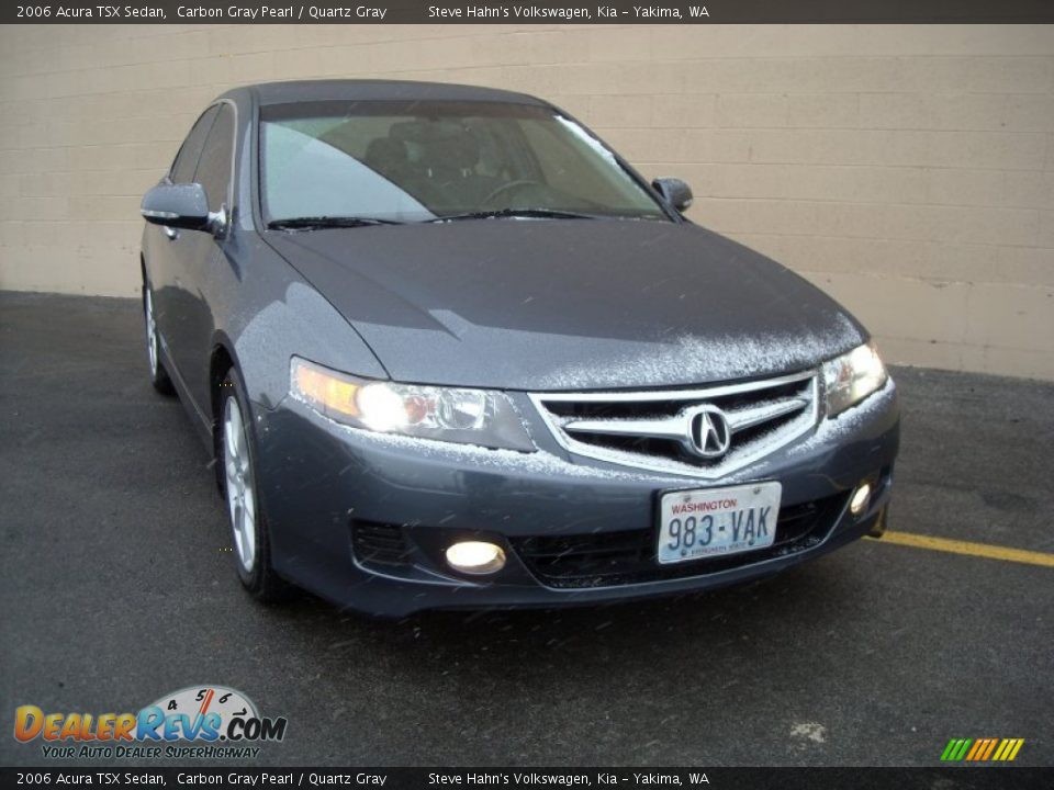 2006 Acura TSX Sedan Carbon Gray Pearl / Quartz Gray Photo #1