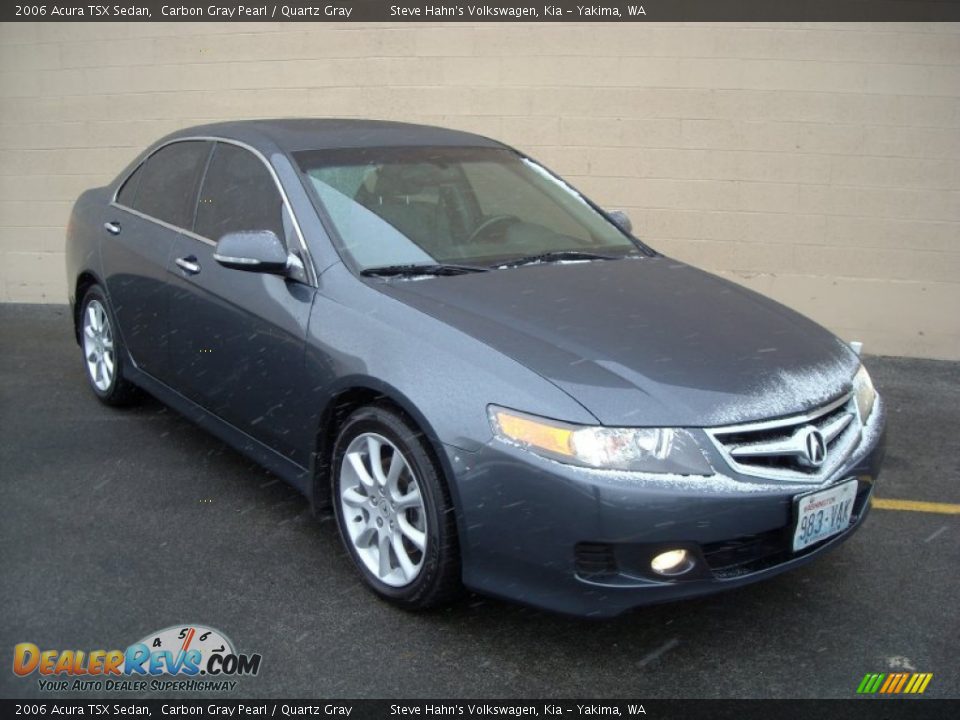 2006 Acura TSX Sedan Carbon Gray Pearl / Quartz Gray Photo #3