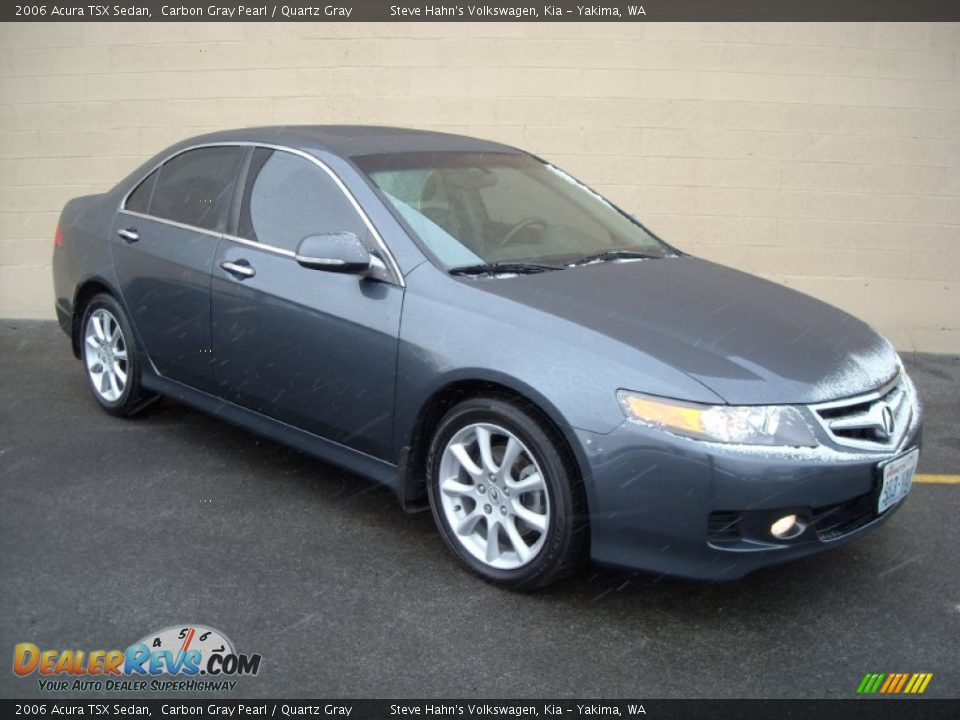 2006 Acura TSX Sedan Carbon Gray Pearl / Quartz Gray Photo #4