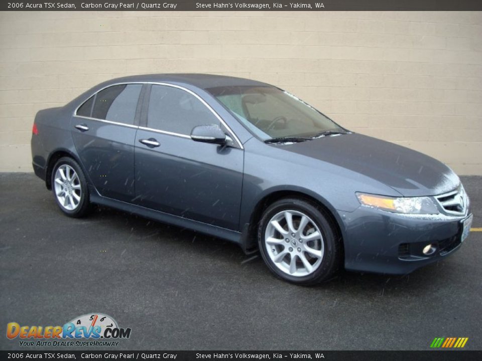 2006 Acura TSX Sedan Carbon Gray Pearl / Quartz Gray Photo #5