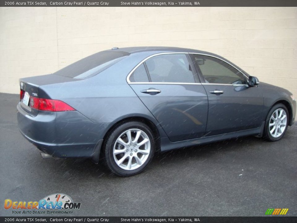 2006 Acura TSX Sedan Carbon Gray Pearl / Quartz Gray Photo #7