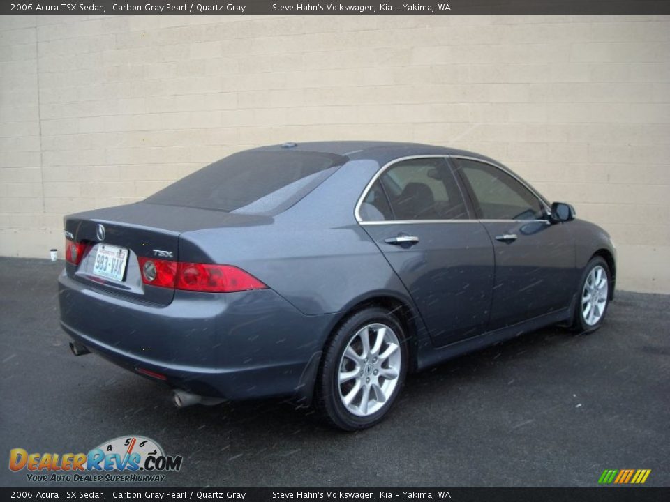 2006 Acura TSX Sedan Carbon Gray Pearl / Quartz Gray Photo #8