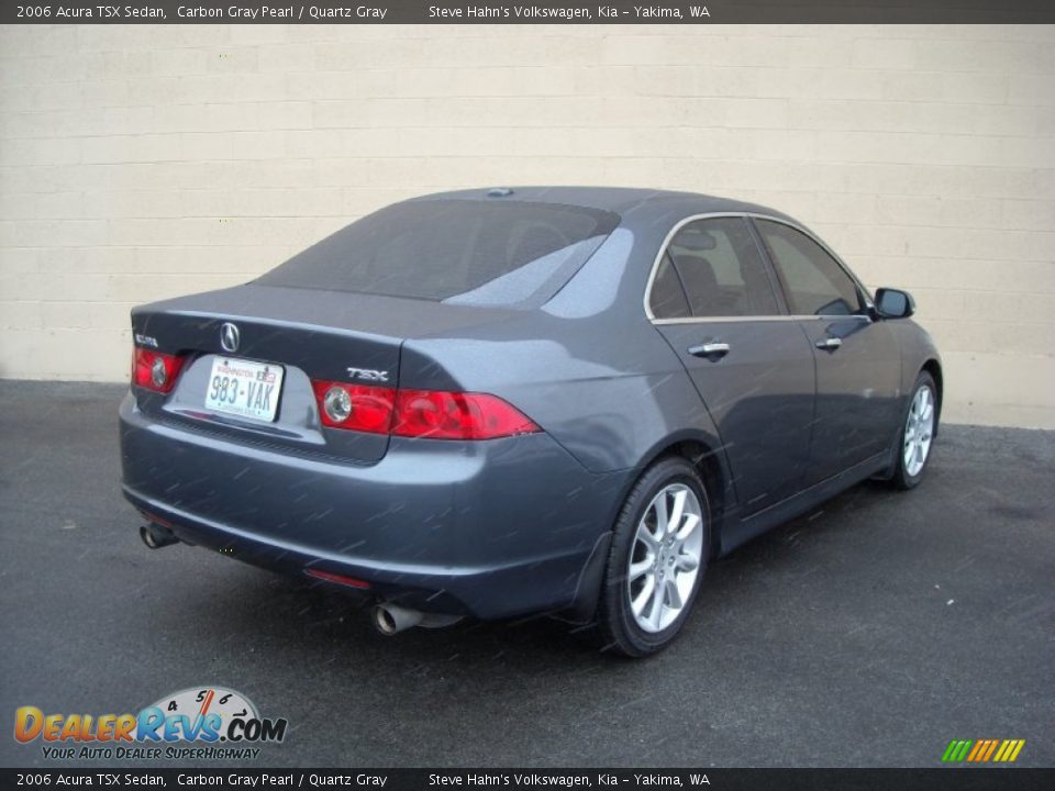 2006 Acura TSX Sedan Carbon Gray Pearl / Quartz Gray Photo #9