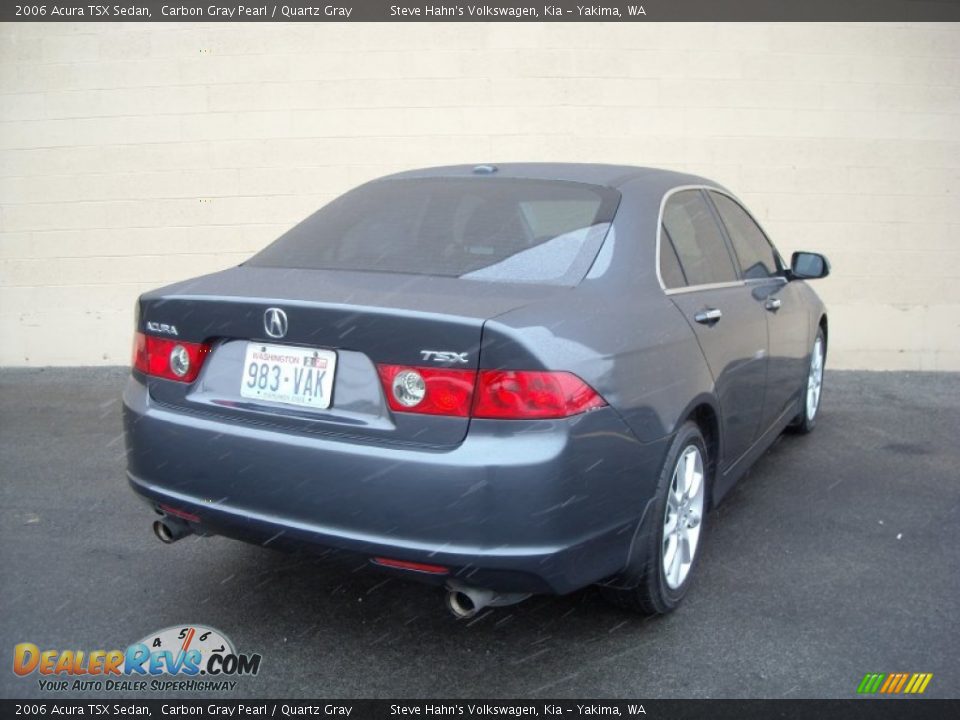 2006 Acura TSX Sedan Carbon Gray Pearl / Quartz Gray Photo #10