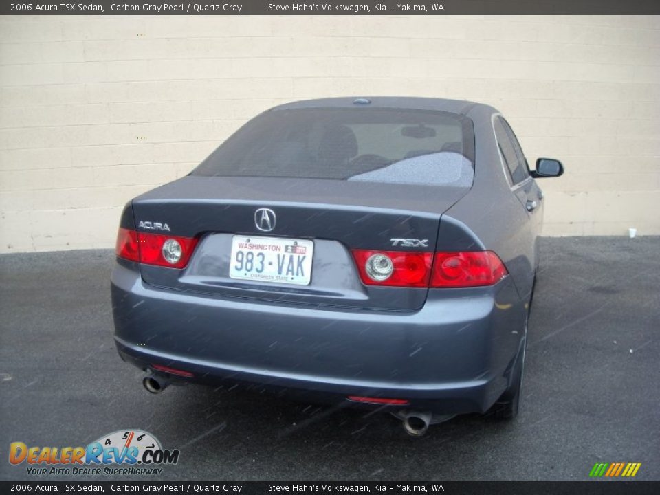 2006 Acura TSX Sedan Carbon Gray Pearl / Quartz Gray Photo #11