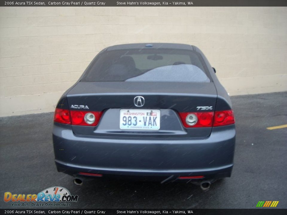 2006 Acura TSX Sedan Carbon Gray Pearl / Quartz Gray Photo #12