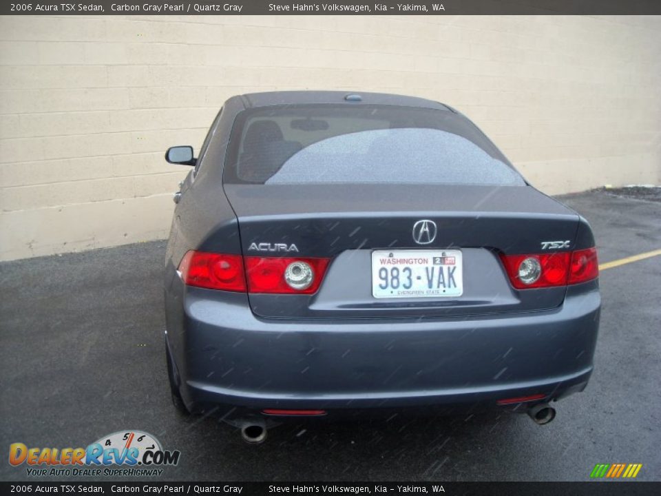 2006 Acura TSX Sedan Carbon Gray Pearl / Quartz Gray Photo #13