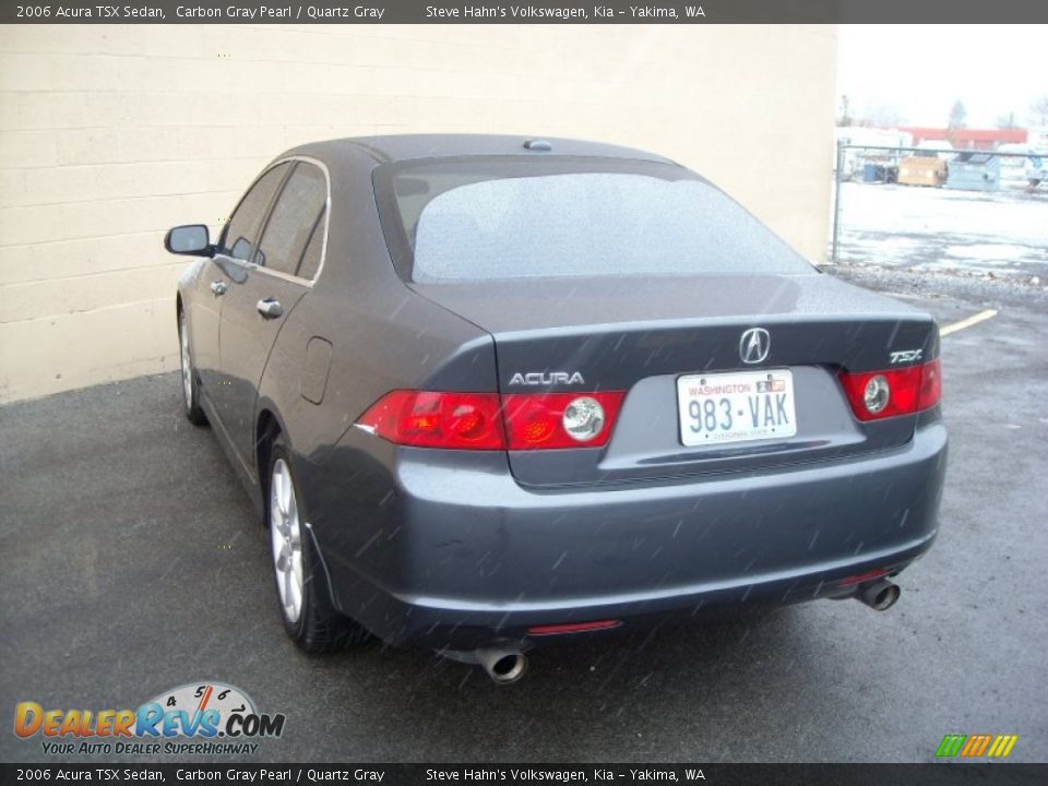 2006 Acura TSX Sedan Carbon Gray Pearl / Quartz Gray Photo #14