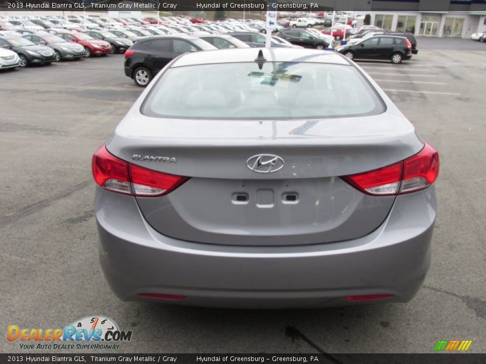 2013 Hyundai Elantra GLS Titanium Gray Metallic / Gray Photo #4