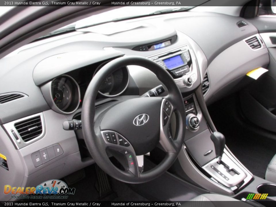 2013 Hyundai Elantra GLS Titanium Gray Metallic / Gray Photo #5