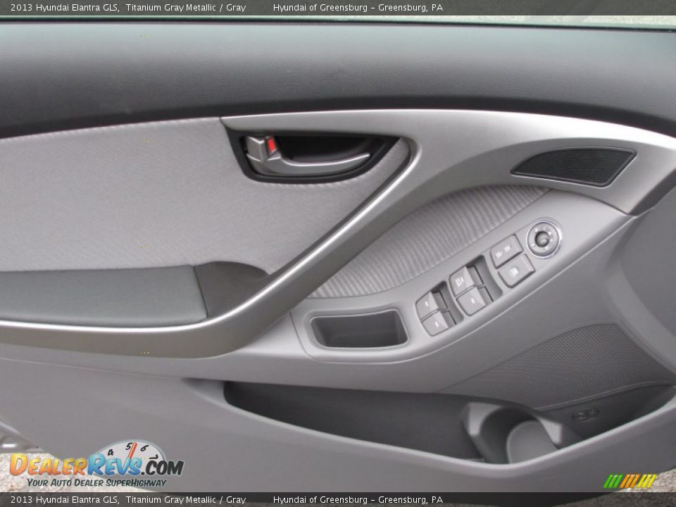 2013 Hyundai Elantra GLS Titanium Gray Metallic / Gray Photo #6