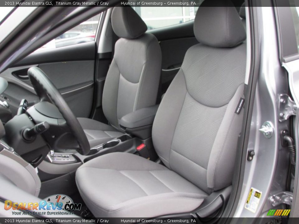 2013 Hyundai Elantra GLS Titanium Gray Metallic / Gray Photo #7