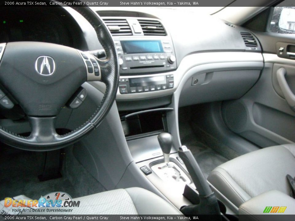 2006 Acura TSX Sedan Carbon Gray Pearl / Quartz Gray Photo #28