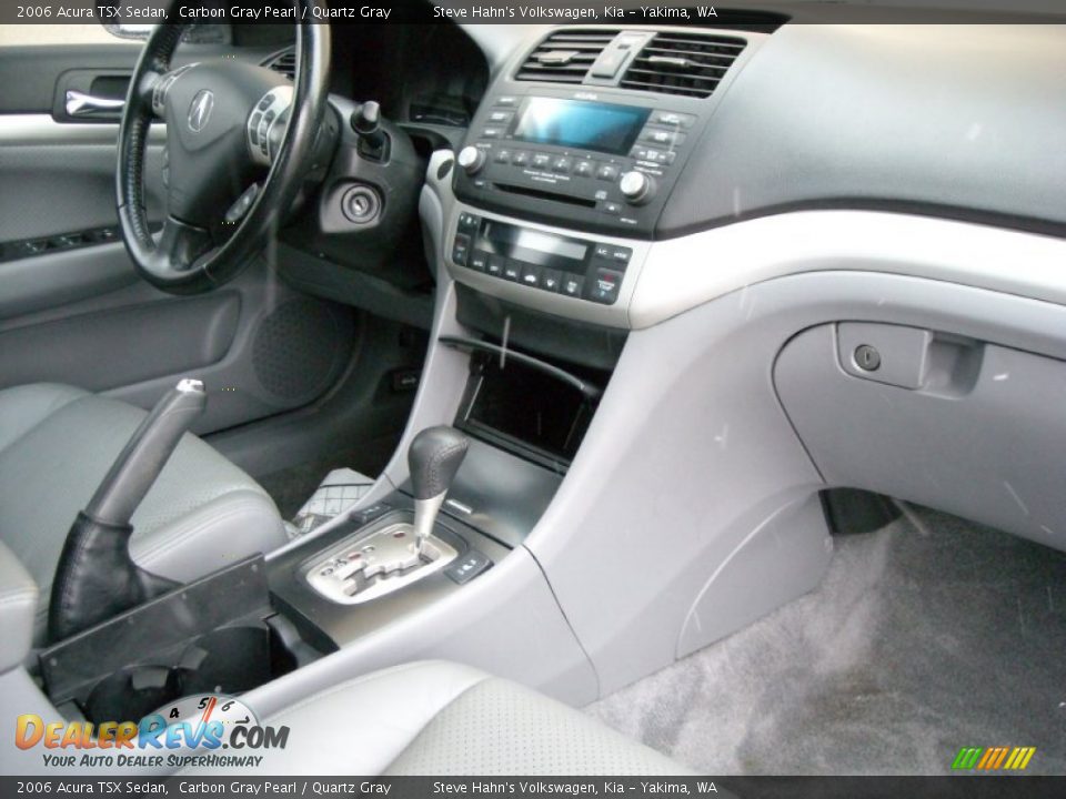 2006 Acura TSX Sedan Carbon Gray Pearl / Quartz Gray Photo #34