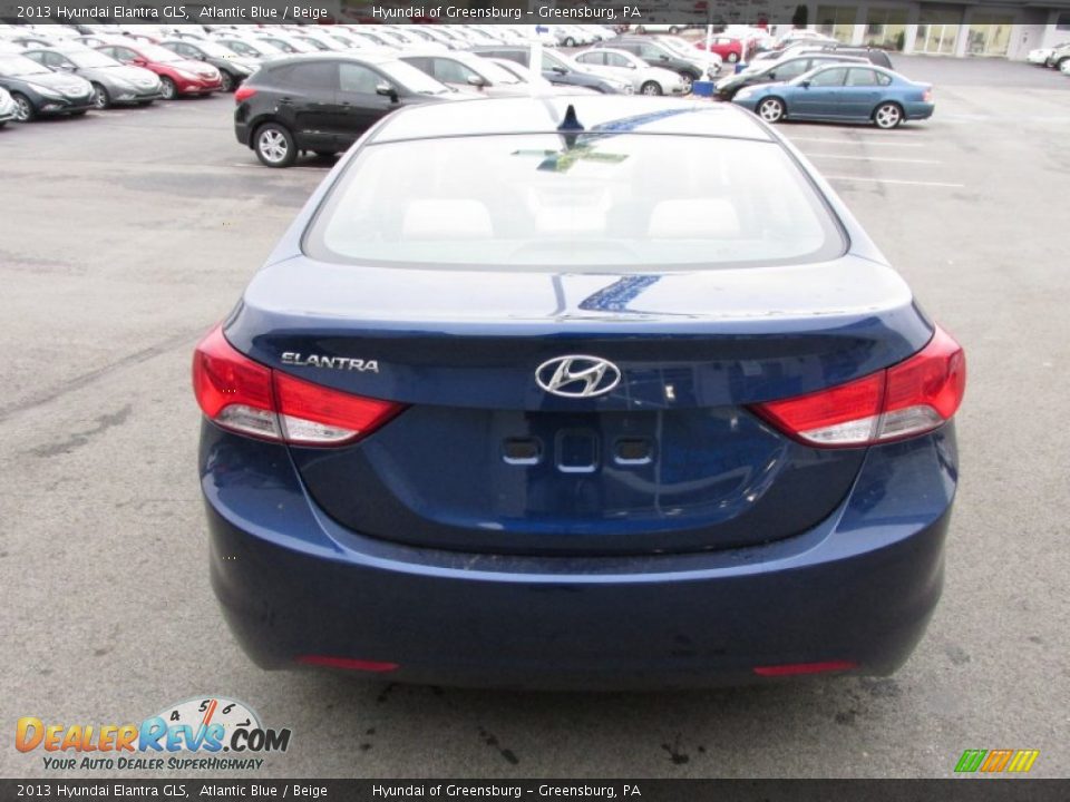 2013 Hyundai Elantra GLS Atlantic Blue / Beige Photo #4