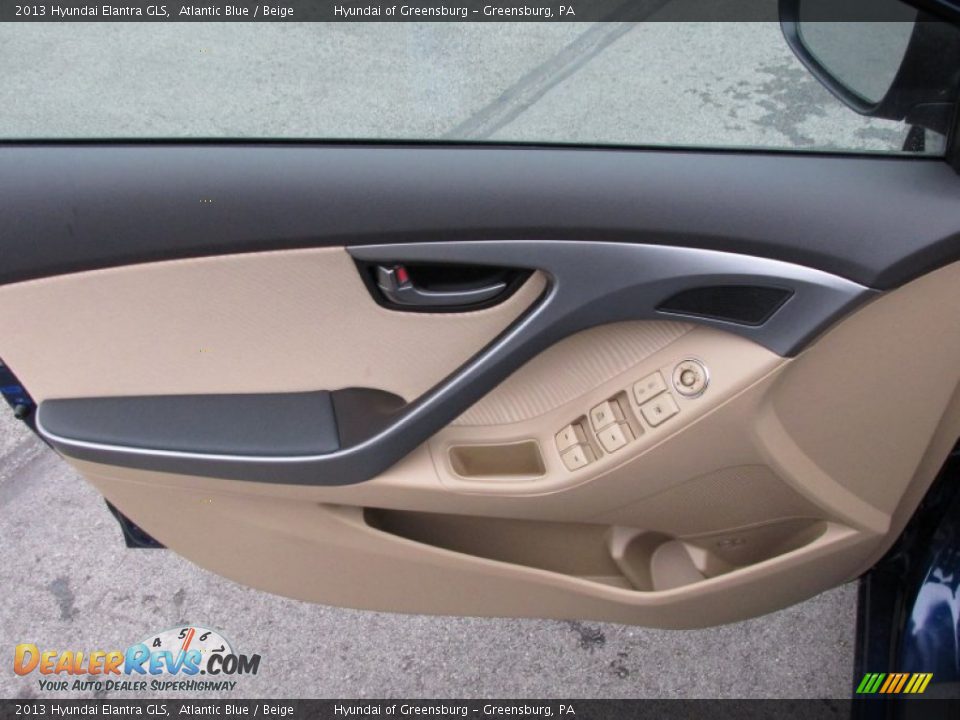 2013 Hyundai Elantra GLS Atlantic Blue / Beige Photo #5