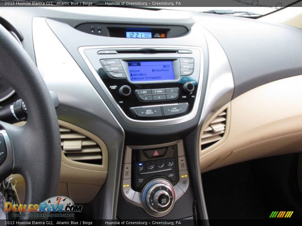 2013 Hyundai Elantra GLS Atlantic Blue / Beige Photo #8