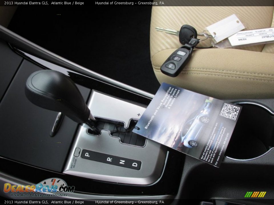 2013 Hyundai Elantra GLS Atlantic Blue / Beige Photo #9